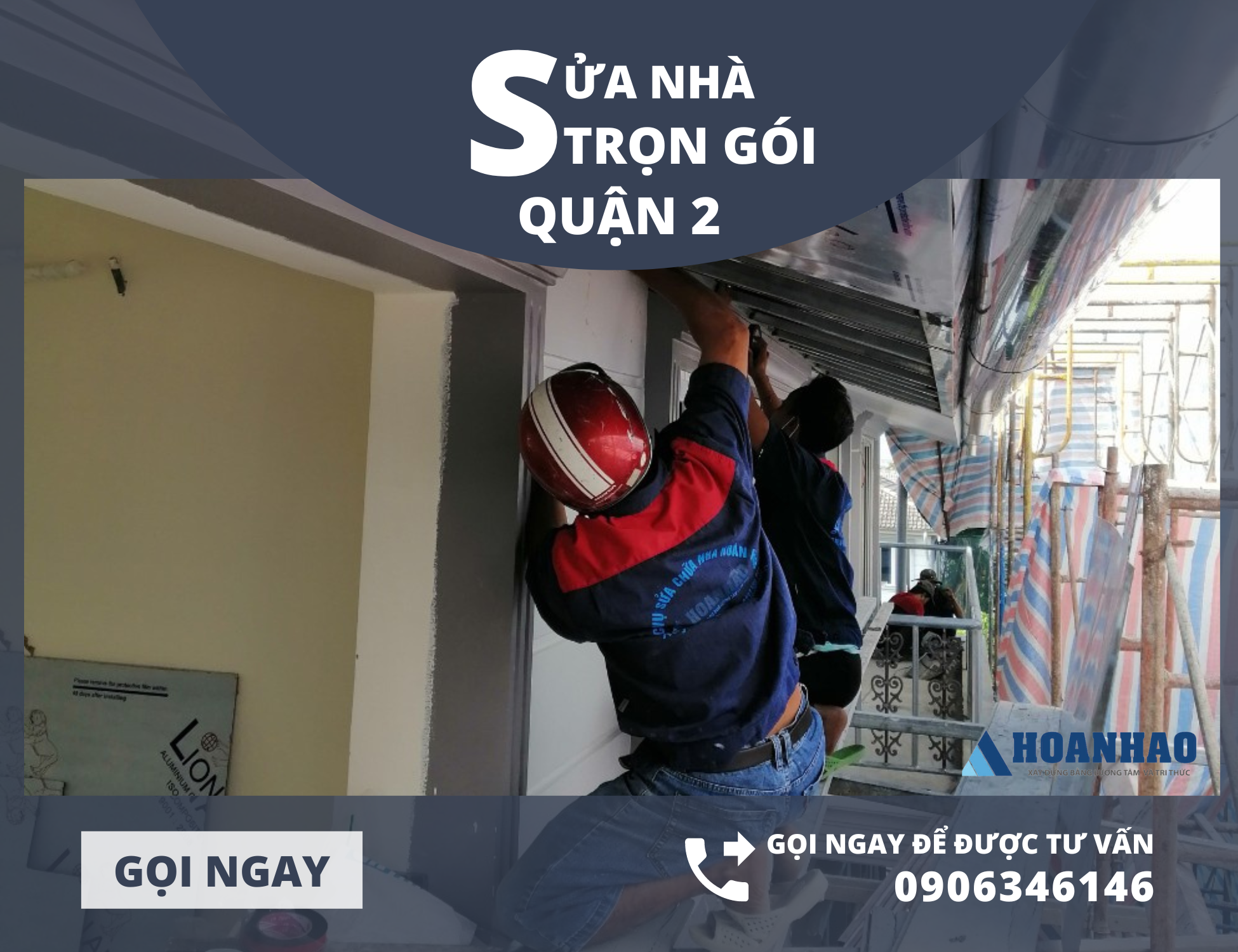 sửa chữa nhà xuống cấp quận 2